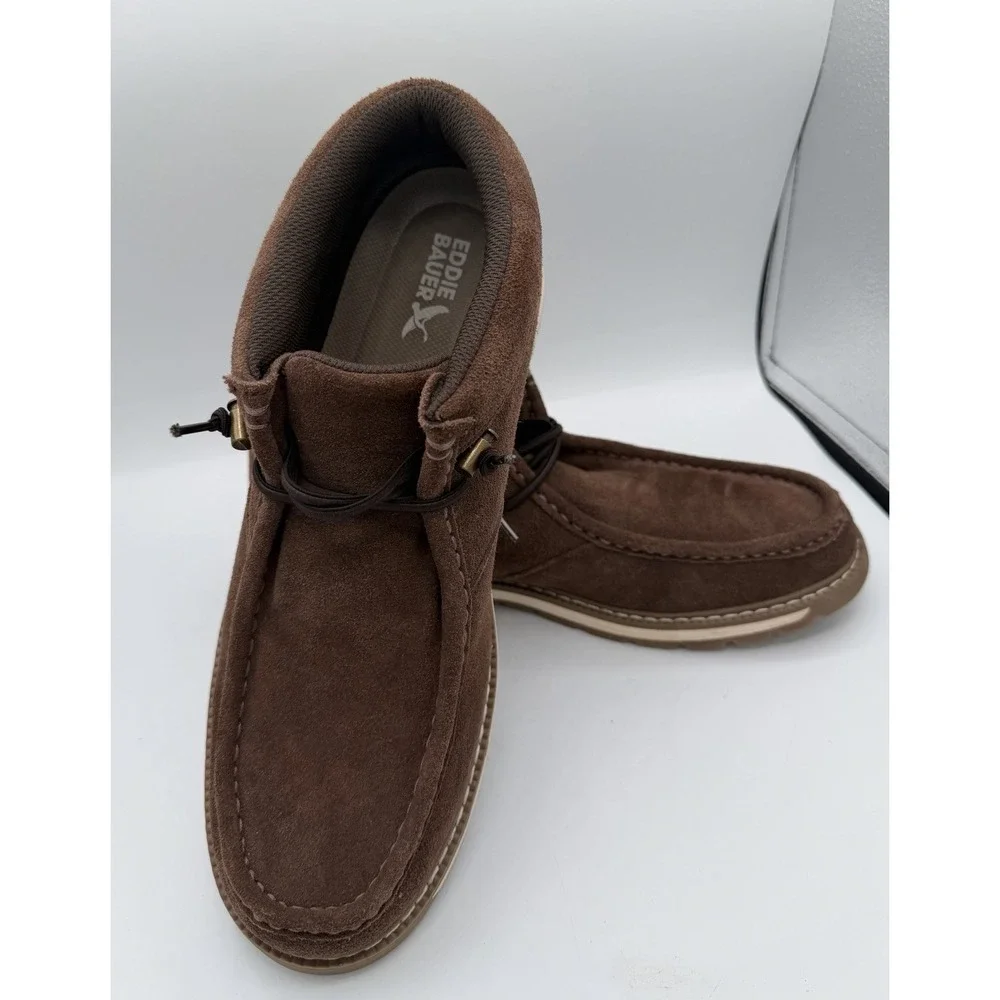 Eddie Bauer Mens Chukka Boots Brown Suede Size 12 M